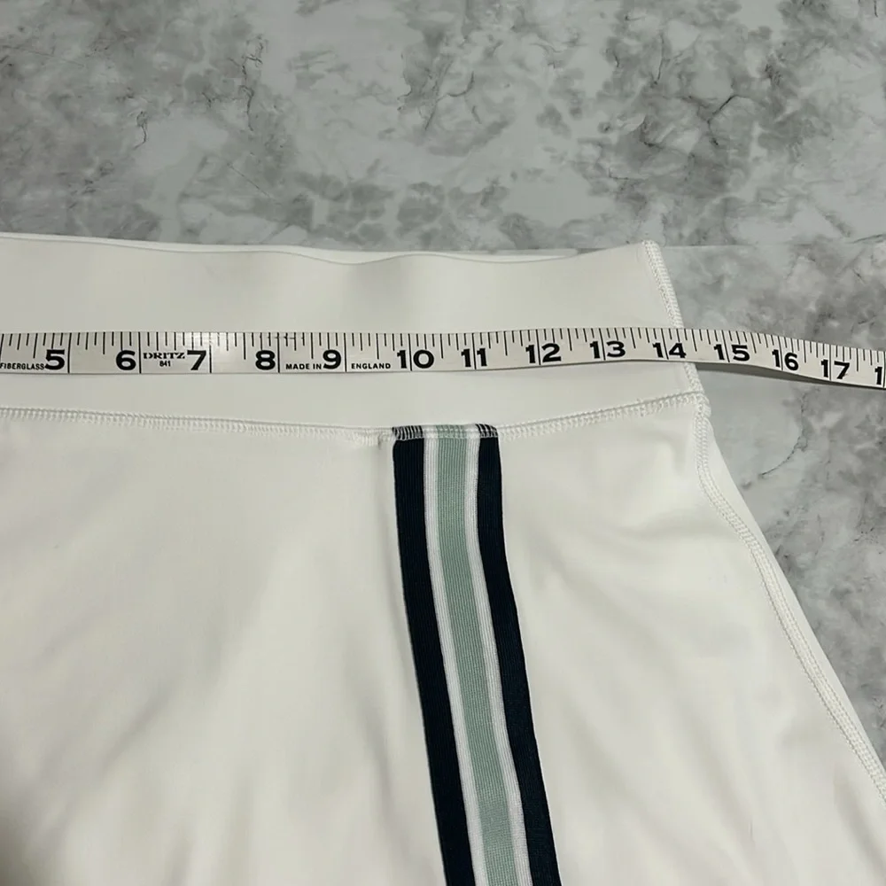 LOU & GREY WOMENS STRIPED LUVSTRETCH OVERLAP SKORT WHITE Sz SMALL - Picture 12 of 12